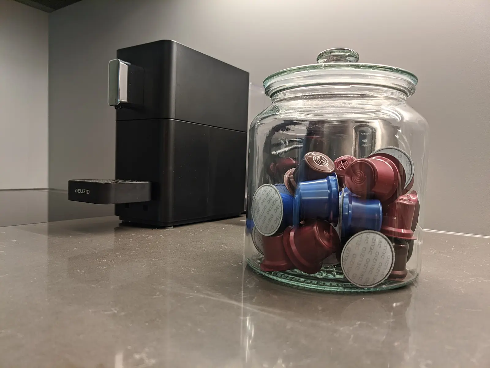 Coffee and tea station — capsules provided