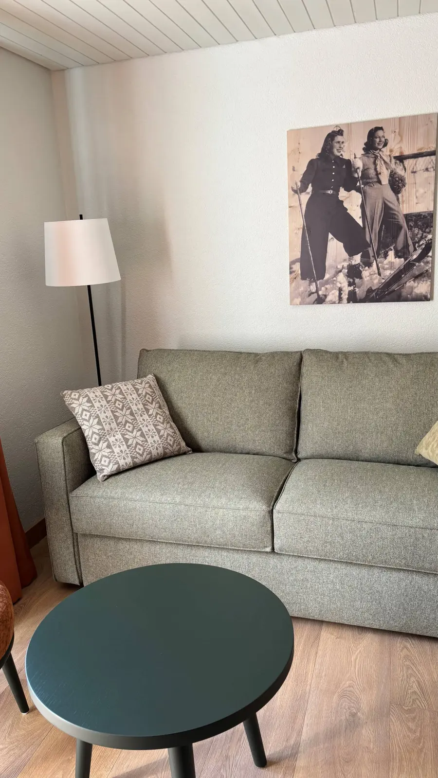 Sofa corner on the lower floor