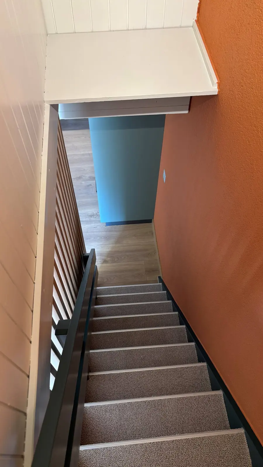 Stairs up to the attic floor