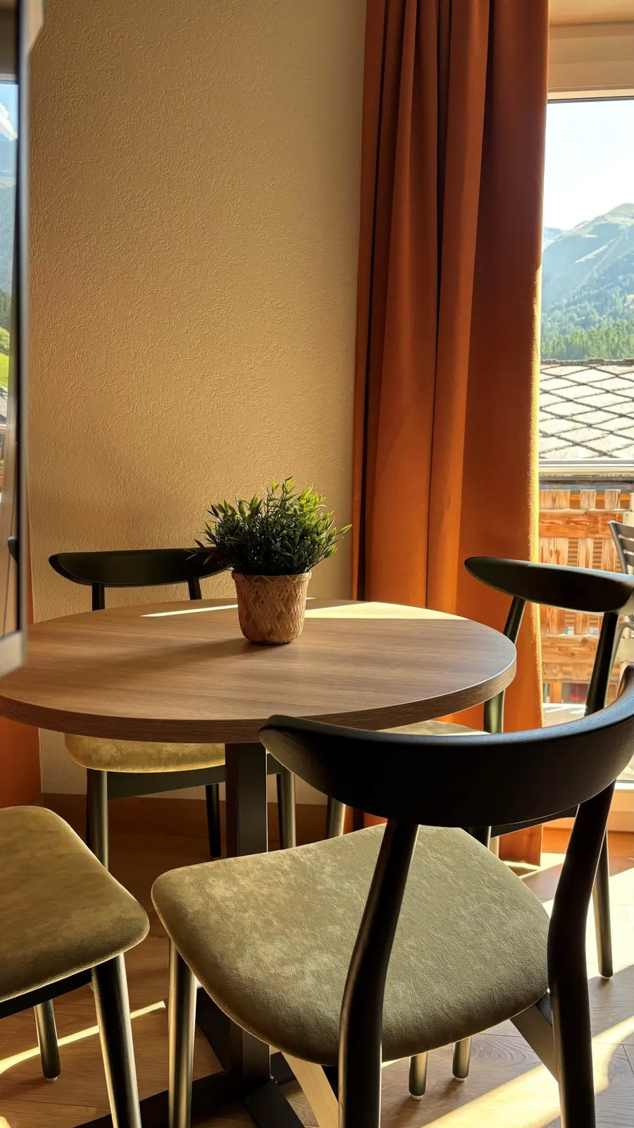 Dining table by the window